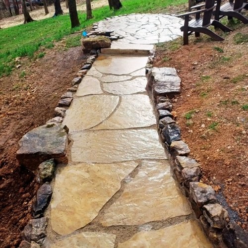 stone pathway and patio installers tn