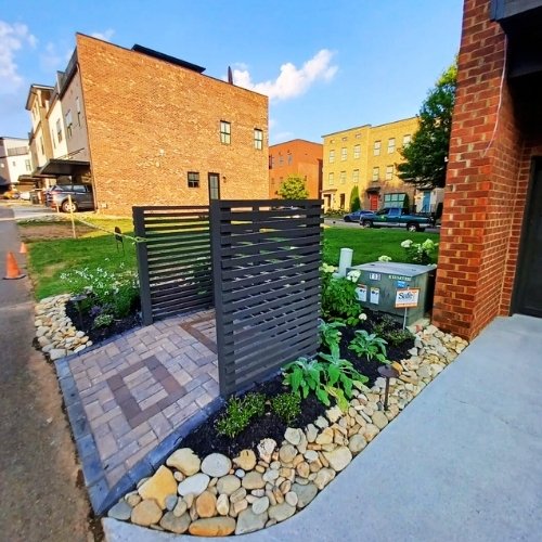 installers of stone platform for garbage dumpsters