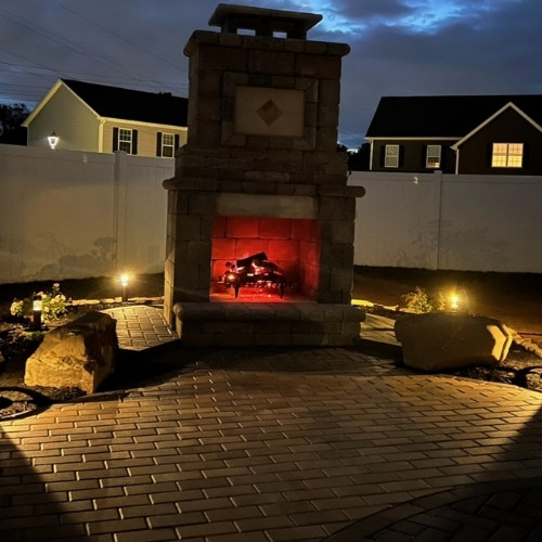 outdoor lighting outdoor fireplace east tn