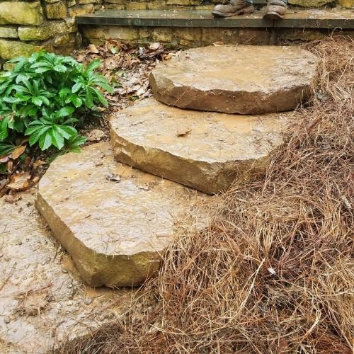 rustic stone stairs for yard knoxville