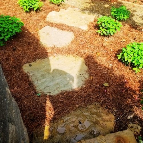 outdoor rock walkway installers