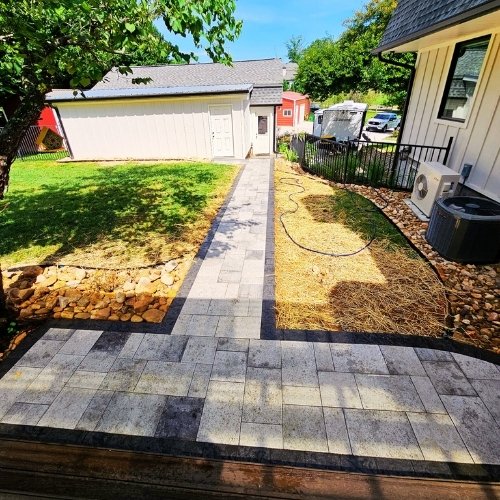outdoor stone sidewalk for homes in oak ridge tn