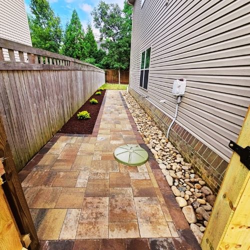 outdoor hardscape walkway installers